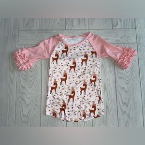 EUC girls boutique deer shirt